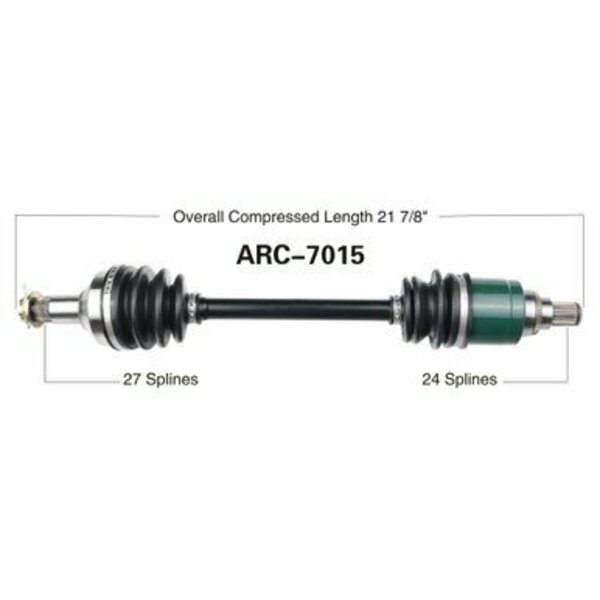 Wide Open OE Replacement CV Axle for ARCTIC FRONT R WILDCAT TRAIL ARC-7015